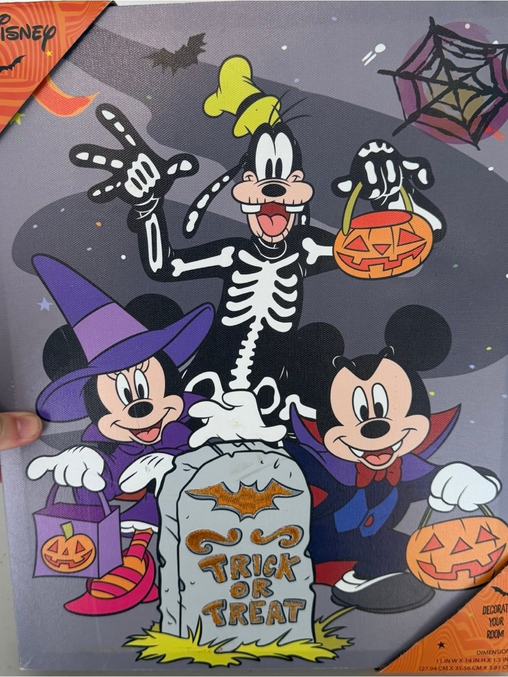 Disney Mickey & Friends Kids Halloween Costume Set - Purple, Black & Orange
